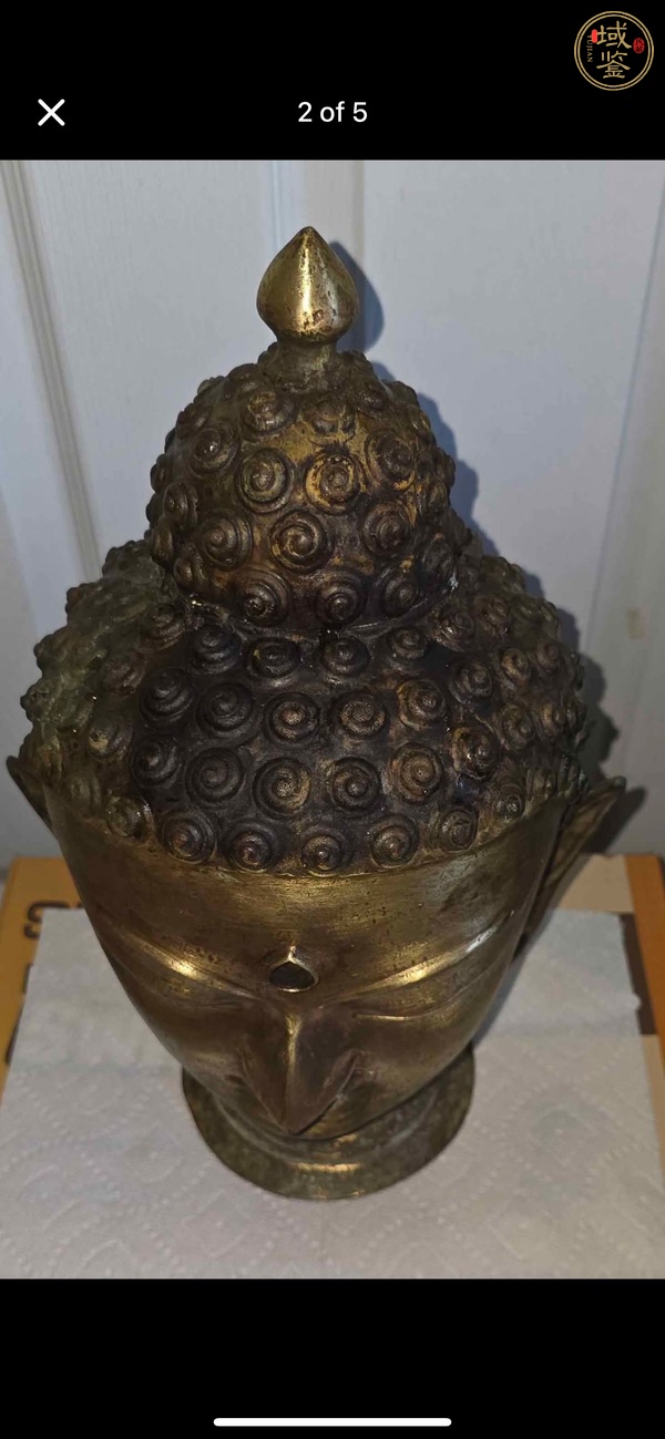 古玩雜項(xiàng)佛首真品鑒賞圖