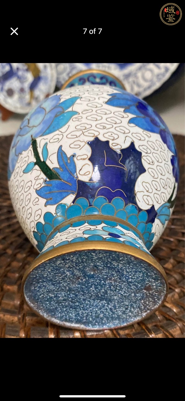古玩景泰藍瓶真品鑒賞圖