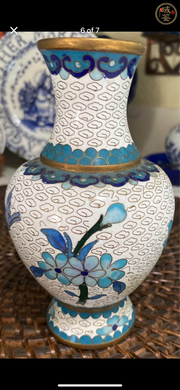 古玩銅器景泰藍(lán)瓶真品鑒賞圖