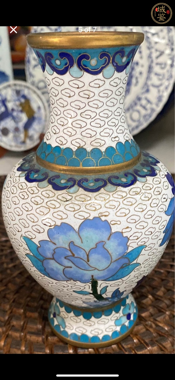古玩銅器景泰藍(lán)瓶真品鑒賞圖