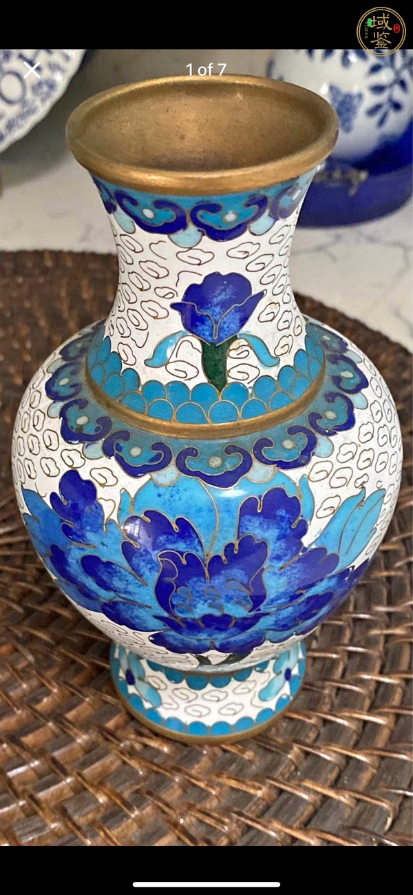 古玩銅器景泰藍(lán)瓶真品鑒賞圖