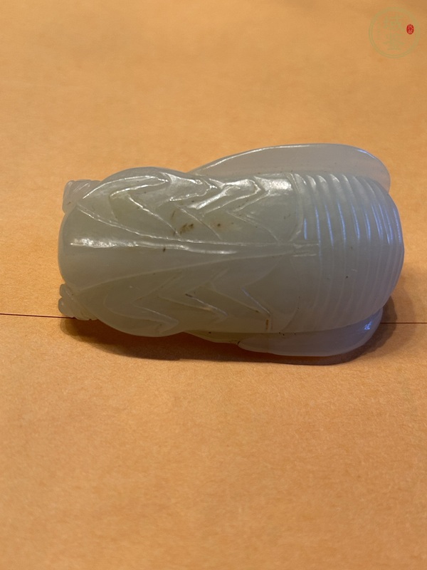 古玩玉器佩蟬真品鑒賞圖