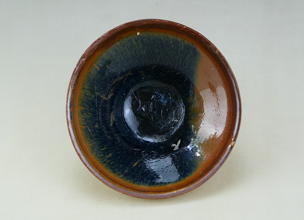 古玩陶瓷精品:宋建窯柿紅釉兔毫盞（宋時(shí)名品）拍賣(mài)，當(dāng)前價(jià)格1600元