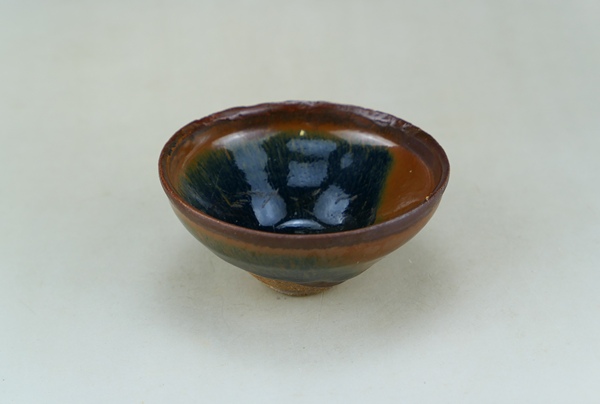 古玩陶瓷精品:宋建窯柿紅釉兔毫盞（宋時(shí)名品）拍賣(mài)，當(dāng)前價(jià)格1600元