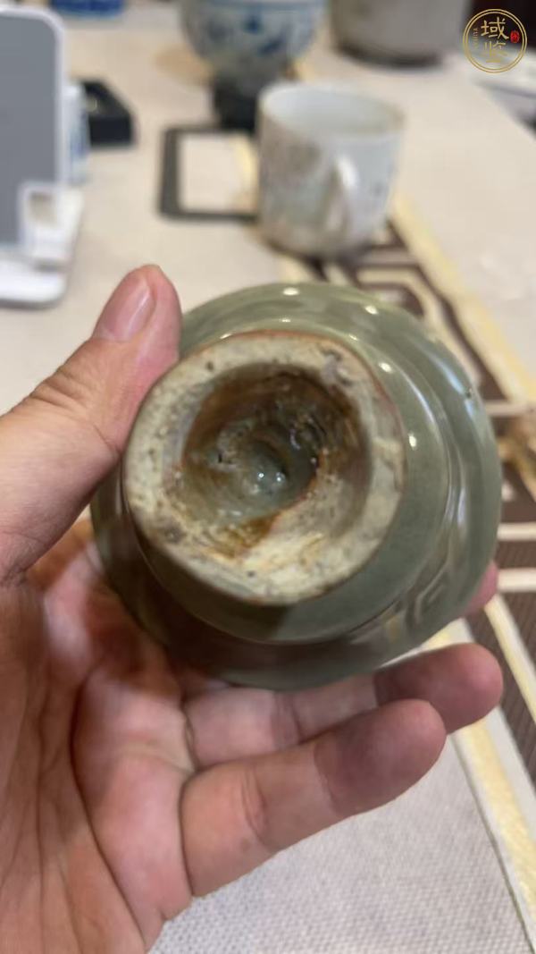 古玩陶瓷龍泉青瓷高足杯真品鑒賞圖