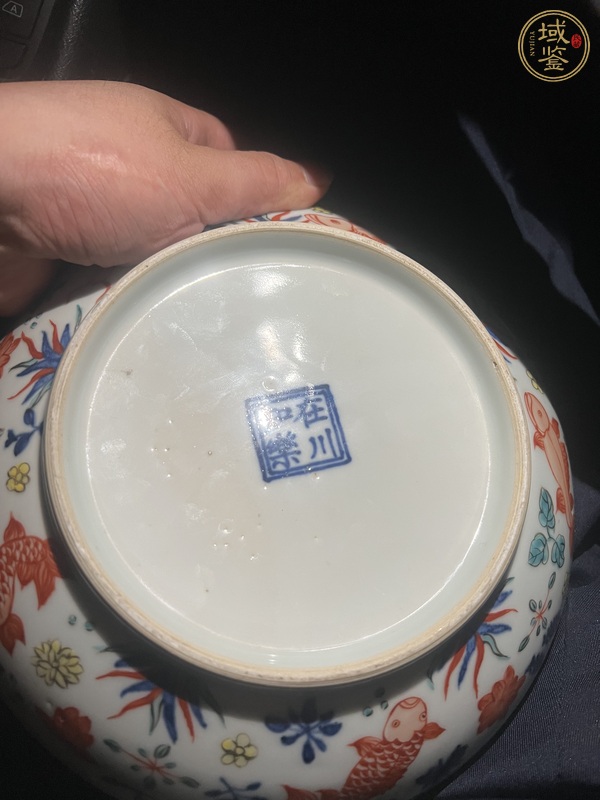 古玩陶瓷青花五彩盤真品鑒賞圖