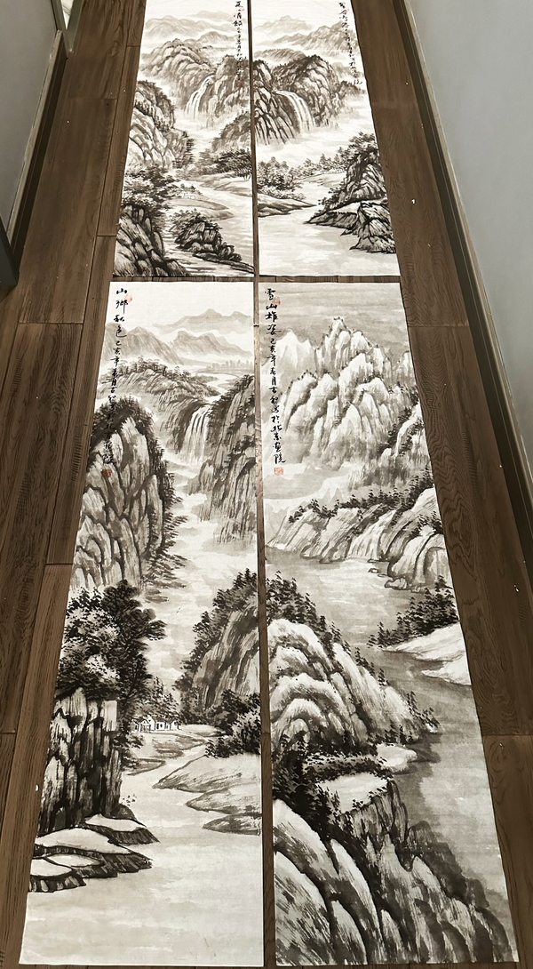 古玩字畫郝吉和山水拍賣,當前價格12000元