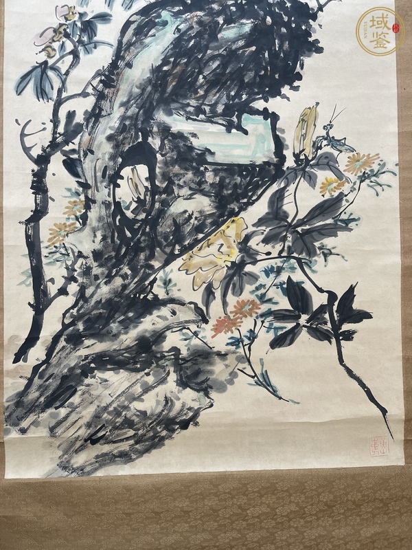 古玩字畫(huà)螳勇瞋雙目真品鑒賞圖