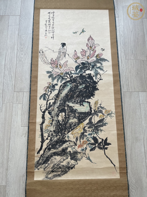 古玩字畫(huà)螳勇瞋雙目真品鑒賞圖