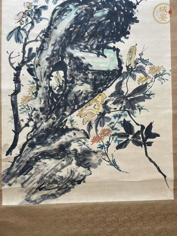 古玩字畫(huà)螳勇瞋雙目真品鑒賞圖