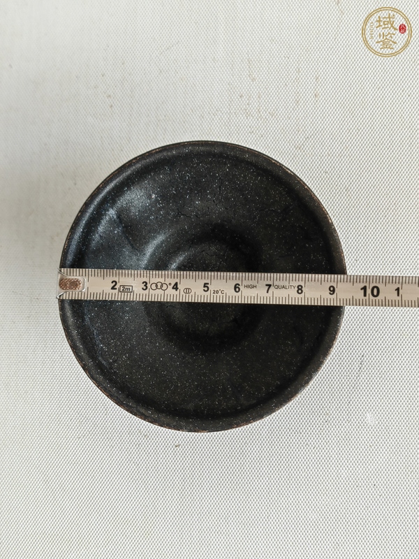古玩陶瓷建窯系黑釉茶盞真品鑒賞圖