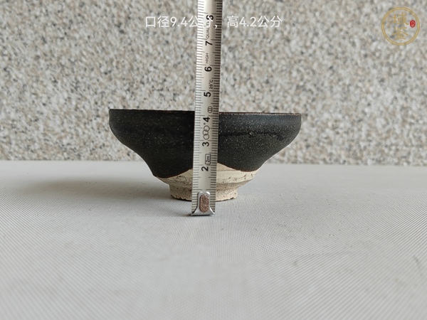 古玩陶瓷建窯系黑釉茶盞真品鑒賞圖