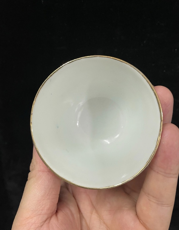 古玩陶瓷粉彩人物杯一對拍賣，當(dāng)前價格388元