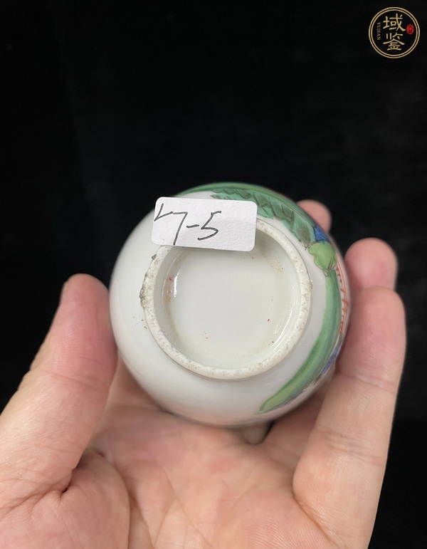 古玩陶瓷粉彩人物杯一對(duì)真品鑒賞圖