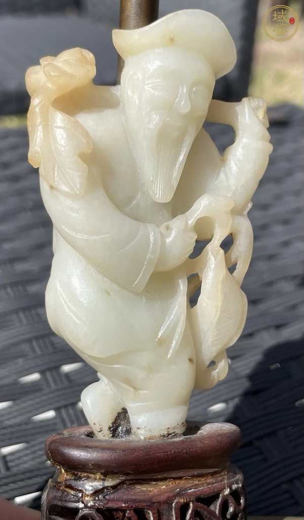 古玩玉器和田玉雕“漁翁得利”把件真品鑒賞圖
