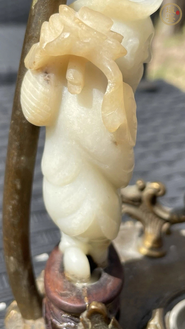 古玩玉器和田玉雕“漁翁得利”把件真品鑒賞圖
