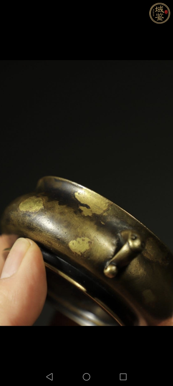 古玩銅器銅雪花金真品鑒賞圖