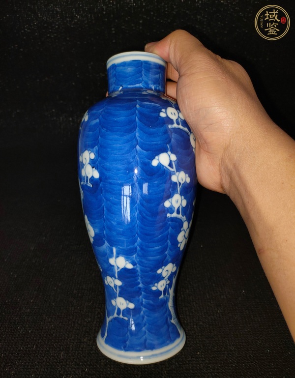 古玩陶瓷清光緒 青花冰梅紋瓶真品鑒賞圖