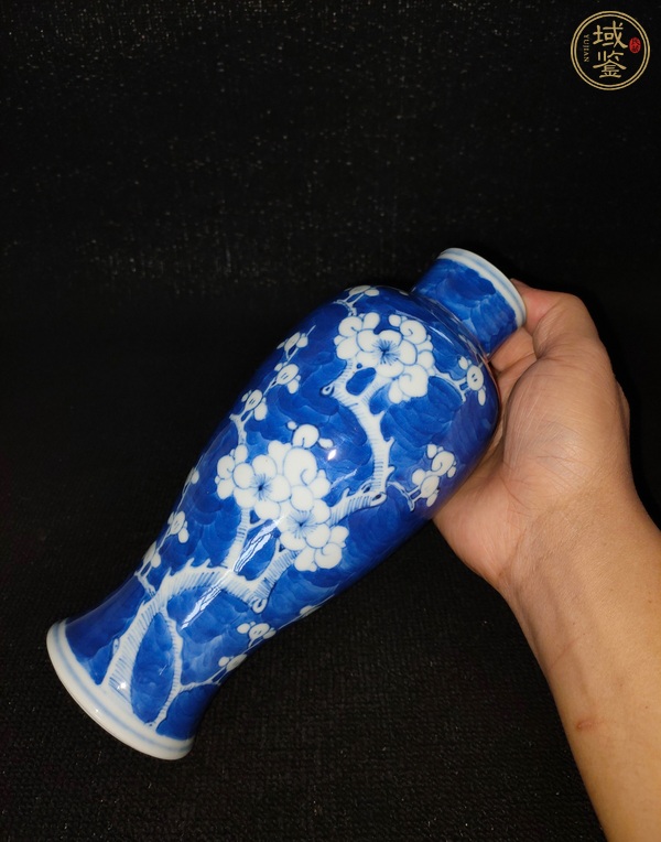 古玩陶瓷清光緒 青花冰梅紋瓶真品鑒賞圖