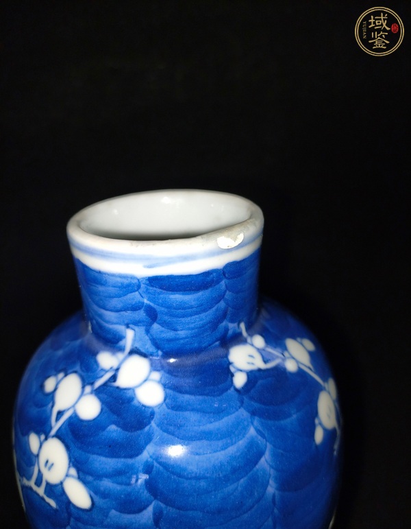 古玩陶瓷清光緒 青花冰梅紋瓶真品鑒賞圖