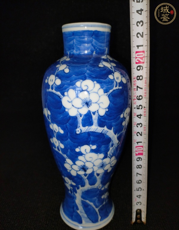 古玩陶瓷清光緒 青花冰梅紋瓶真品鑒賞圖