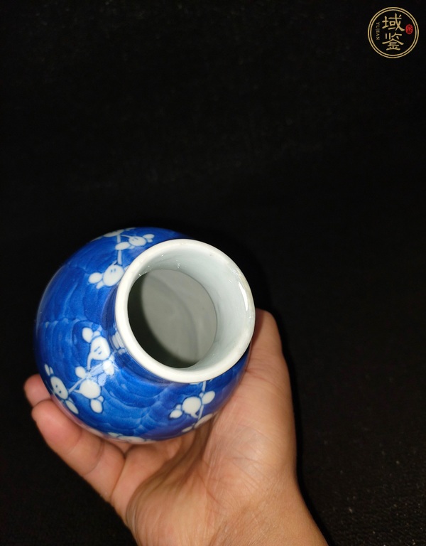 古玩陶瓷清光緒 青花冰梅紋瓶真品鑒賞圖