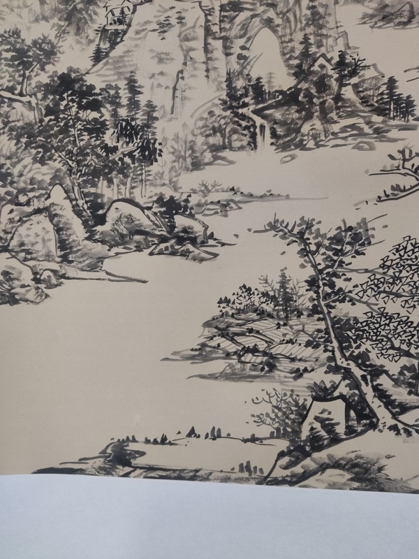 古玩字畫手工精裱名家李逸野山水拍賣,當(dāng)前價格10元