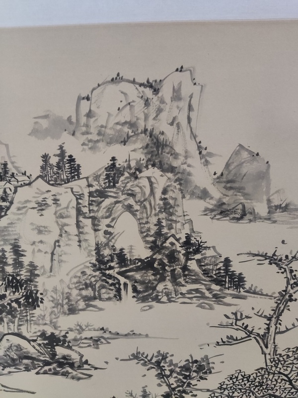 古玩字畫手工精裱名家李逸野山水拍賣,當(dāng)前價格10元