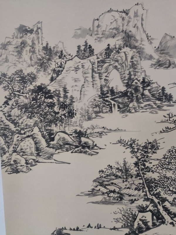 古玩字畫手工精裱名家李逸野山水拍賣,當(dāng)前價格10元
