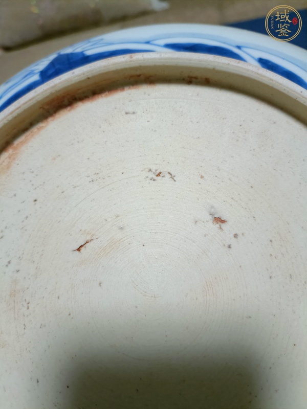 古玩陶瓷龍馬精神青花盤真品鑒賞圖