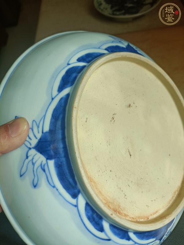 古玩陶瓷龍馬精神青花盤真品鑒賞圖