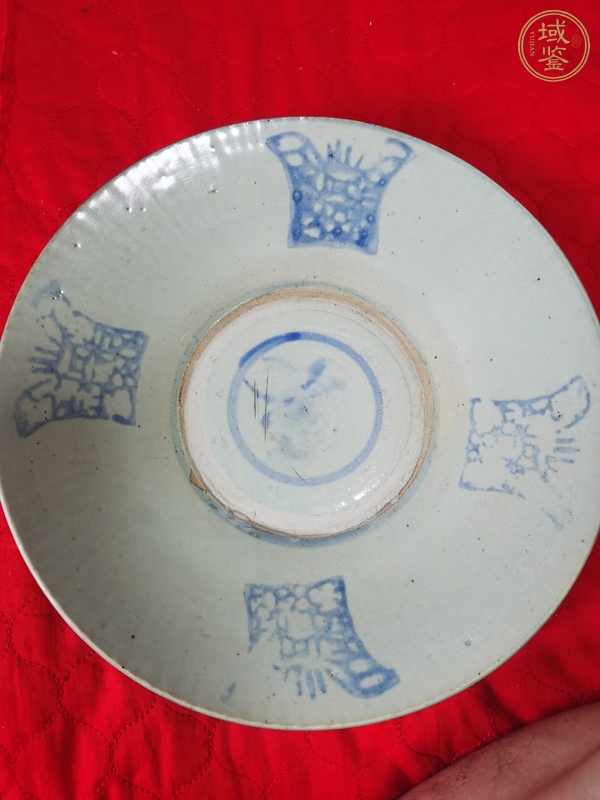 古玩道光青花盤真品鑒賞圖