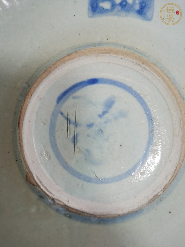 古玩陶瓷道光青花盤(pán)真品鑒賞圖