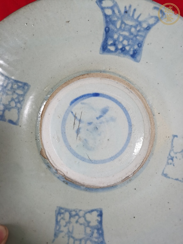 古玩陶瓷道光青花盤(pán)真品鑒賞圖