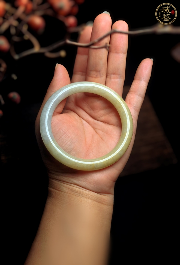 古玩玉器天然翡翠手鐲真品鑒賞圖