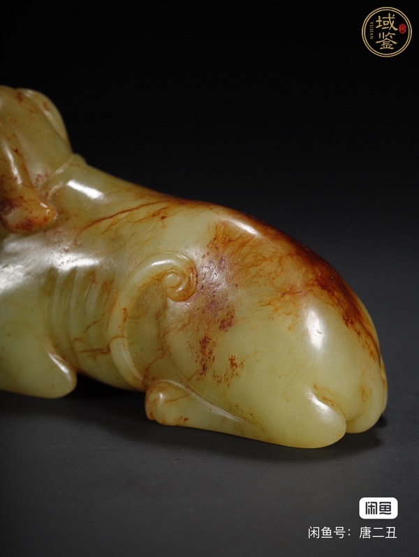 古玩玉器提油仿古“玉犬”真品鑒賞圖