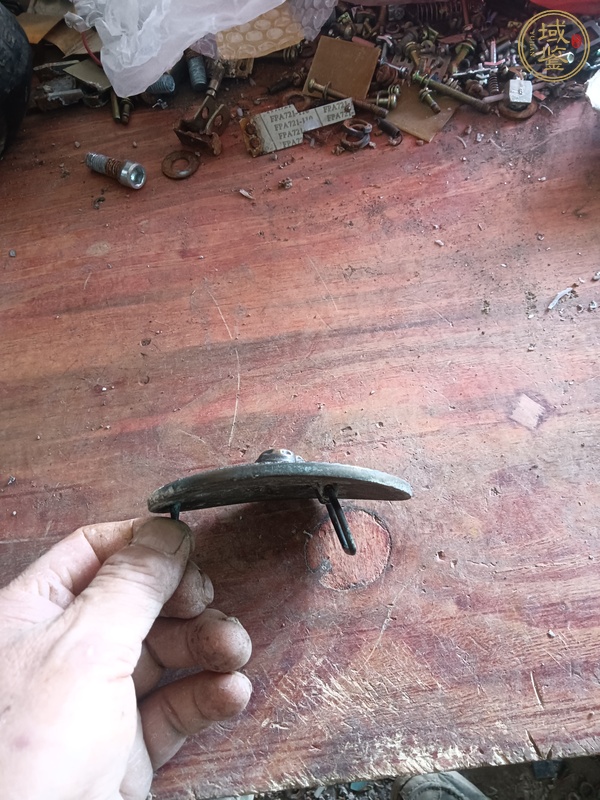 古玩銅器銅牛腰帶扣真品鑒賞圖