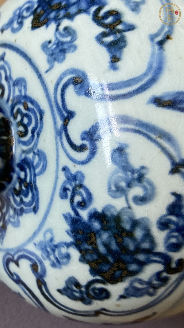 古玩陶瓷明中·青花纏枝花卉紋梅瓶 真品鑒賞圖