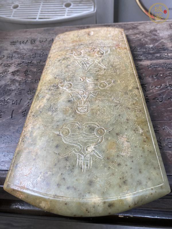 古玩玉器做舊仿古“玉鉞”真品鑒賞圖