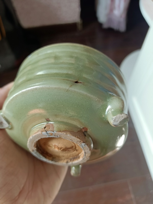 古玩陶瓷龍泉青瓷八卦爐拍賣,當前價格1888元