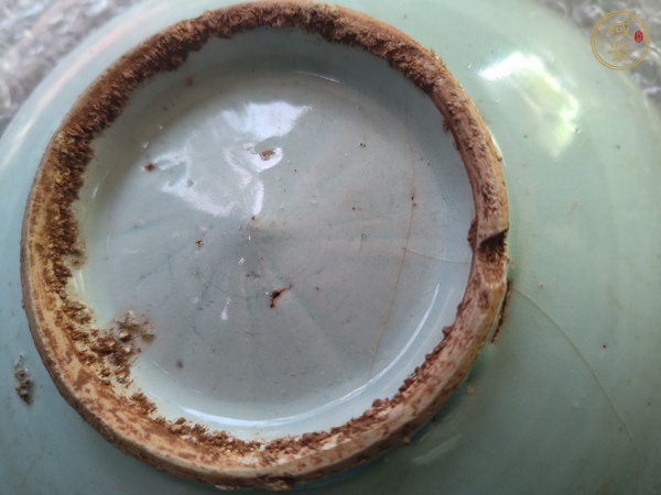 古玩陶瓷蕉葉紋青花盤真品鑒賞圖