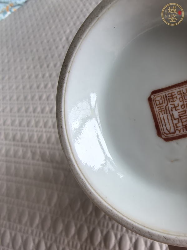 古玩陶瓷粉彩花鳥紋玉壺春瓶真品鑒賞圖
