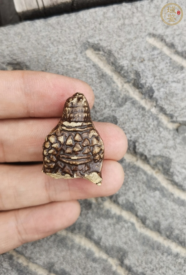 古玩陶瓷褐釉瓷塑真品鑒賞圖