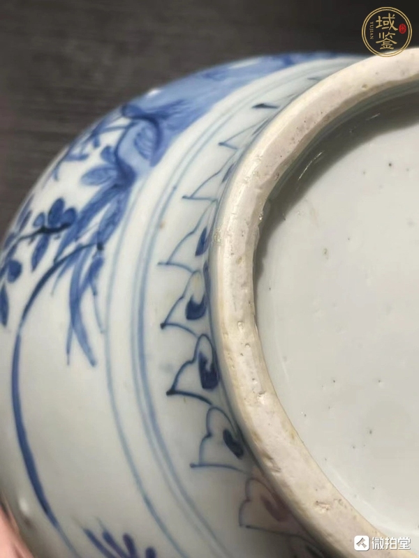 古玩陶瓷花鳥紋青花罐真品鑒賞圖