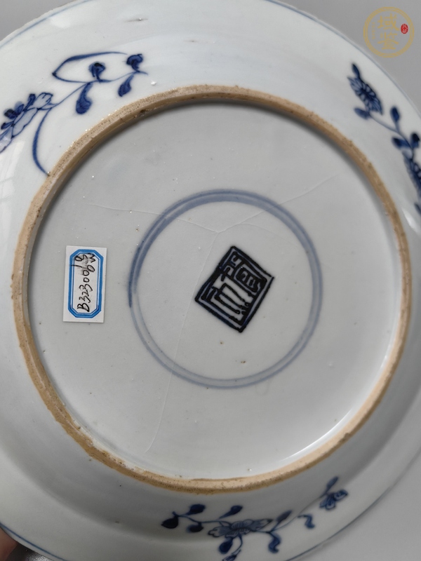古玩陶瓷嬰戲紋青花盤真品鑒賞圖