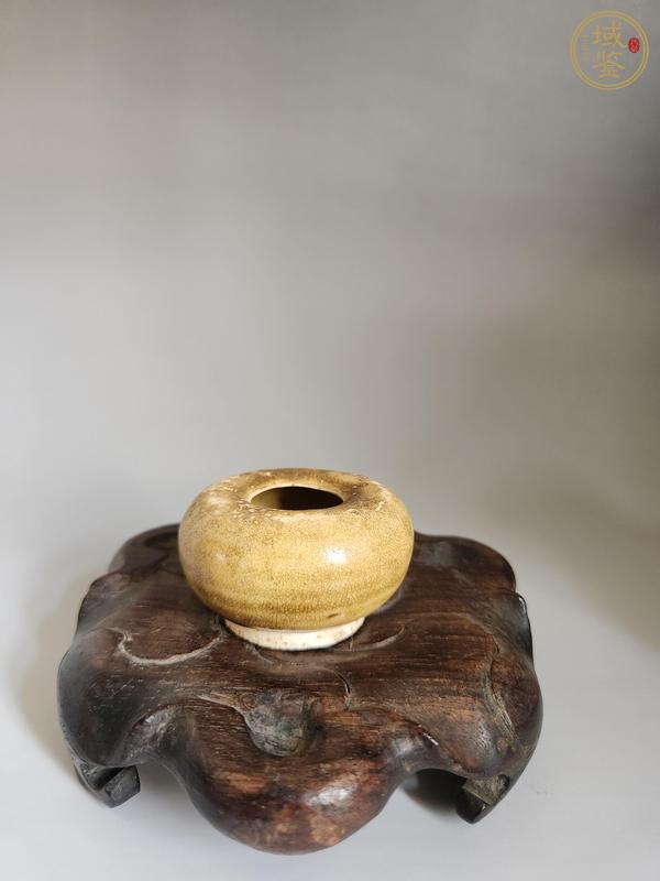 古玩陶瓷唐代黃釉水盂真品鑒賞圖