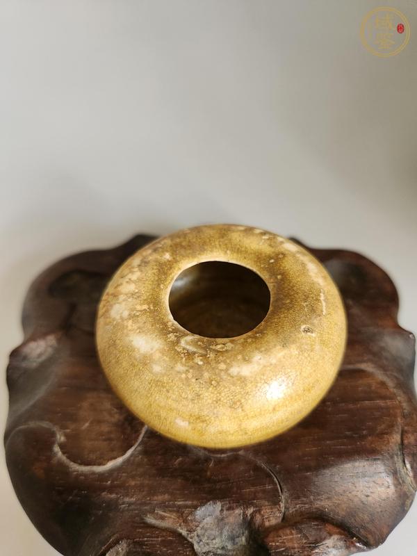 古玩陶瓷唐代黃釉水盂真品鑒賞圖
