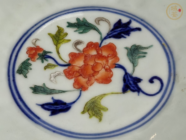 古玩陶瓷青花五彩大碗真品鑒賞圖
