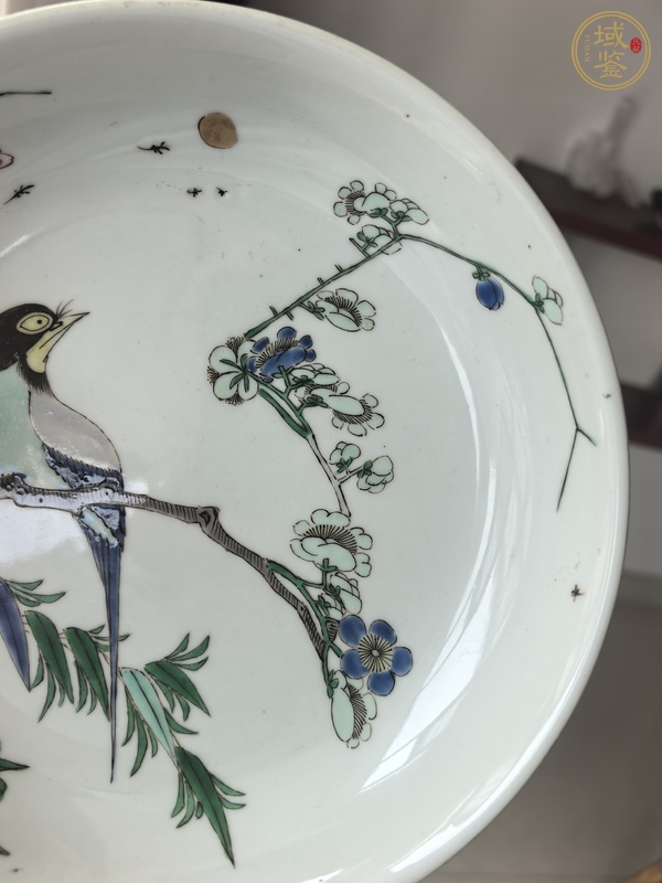 古玩粉彩盤真品鑒賞圖