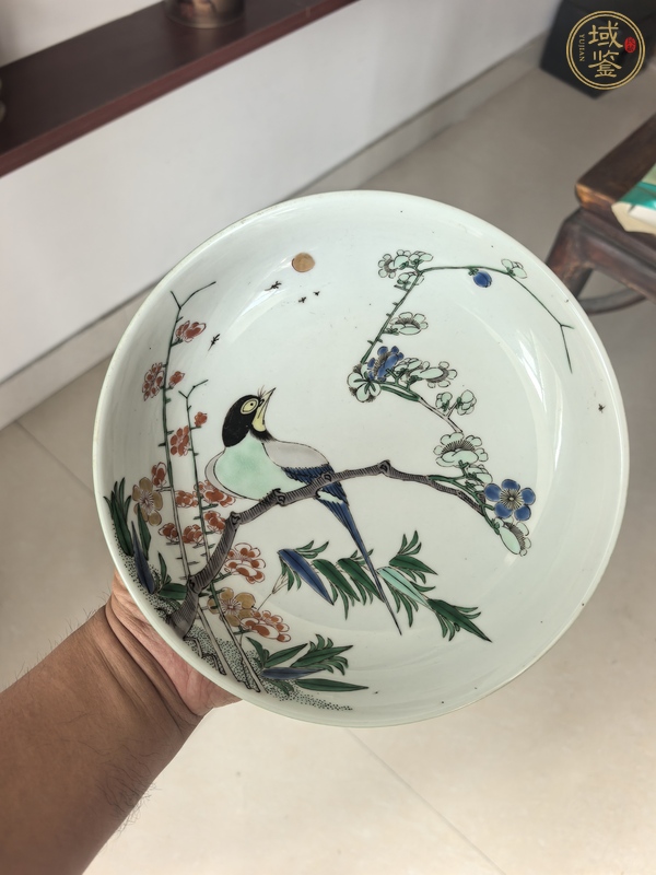 古玩陶瓷粉彩盤真品鑒賞圖